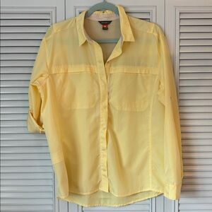 Yellow Button-Up Blouse